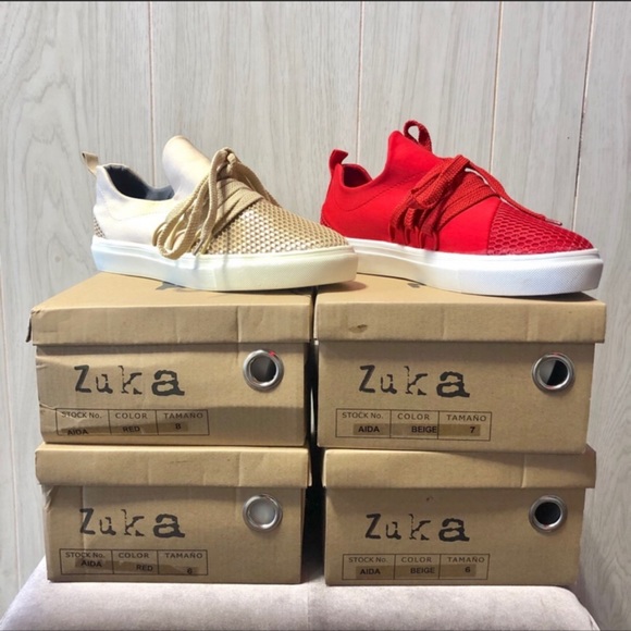 #762 Red Zuka Sneakers - Picture 4 of 4